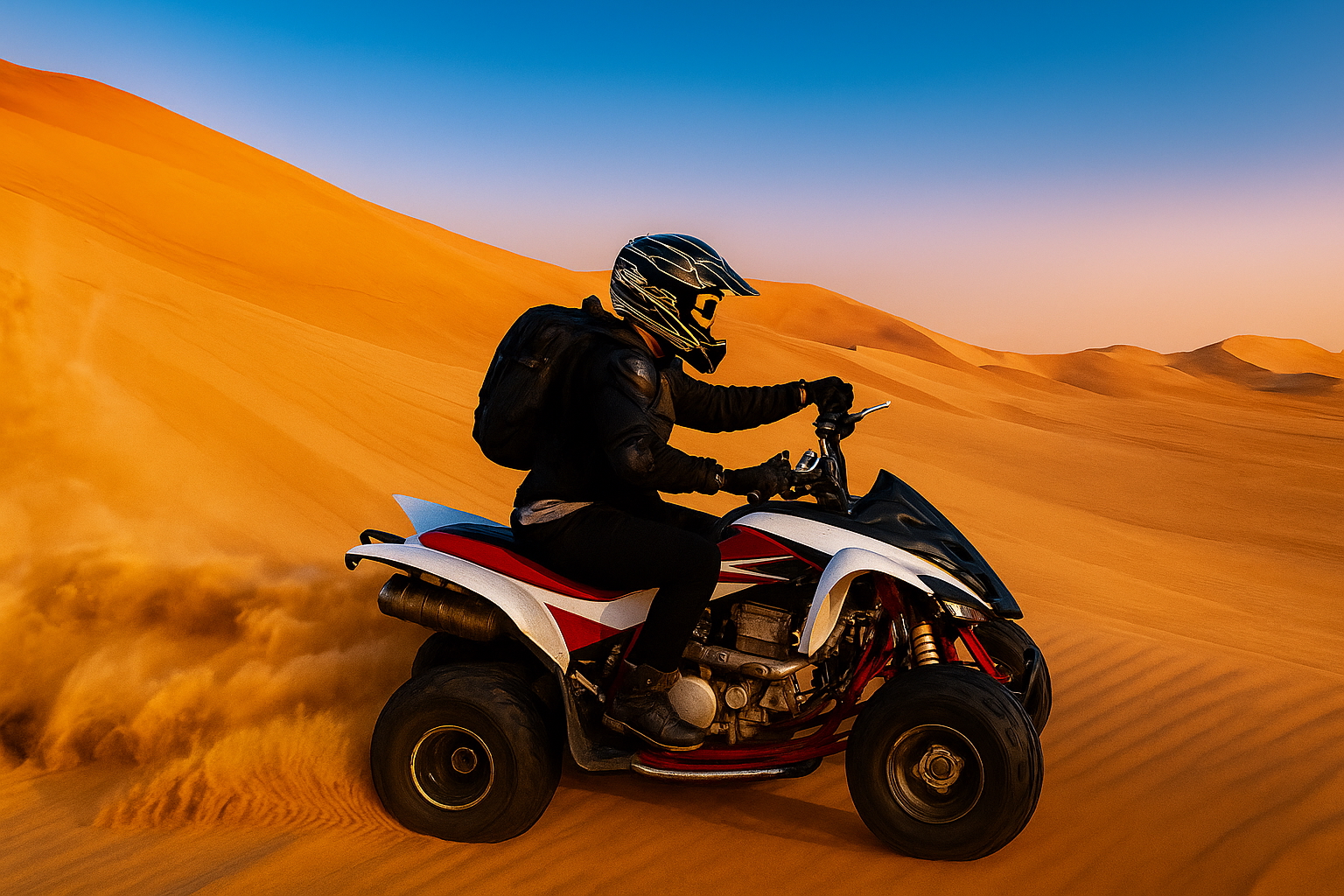 Quad Bike on the Red Dunes